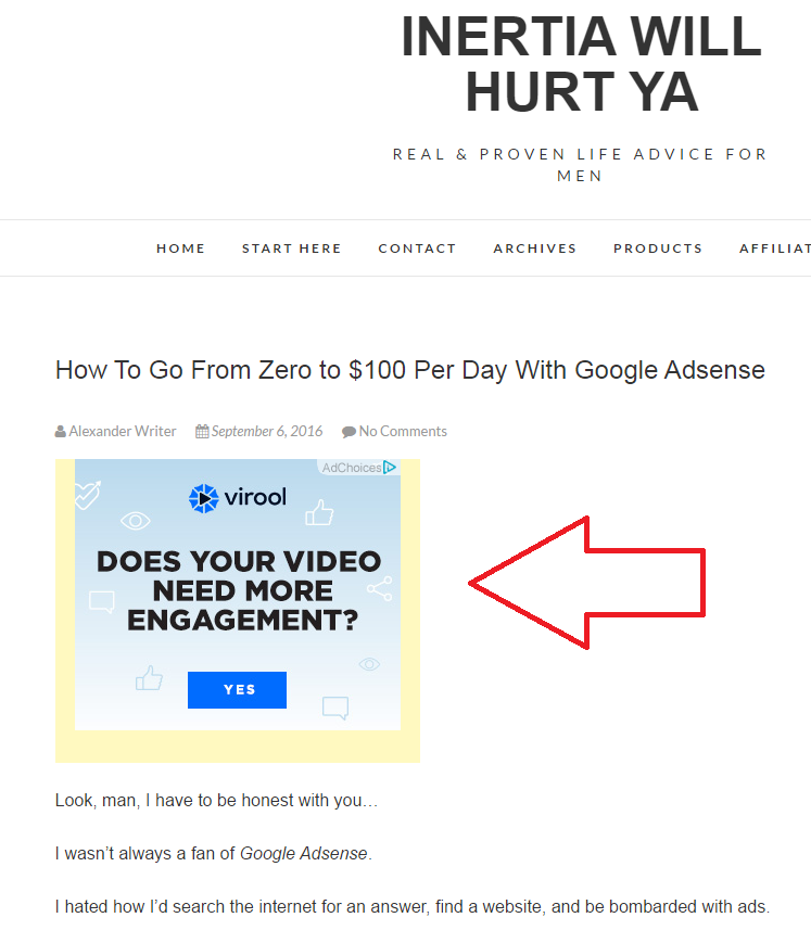 $100 per day with google adsense